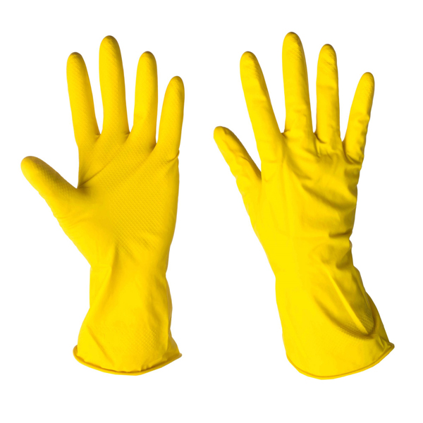 Рукавички господарські, латексні, п/е
